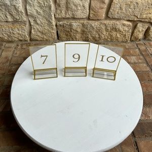 Table Numbers